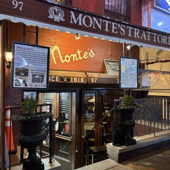 Monte's Trattoria - Outside view. You step down into the restaurant. Great local spot! - Italian Near Me - New York, New York Monte's Trattoria - Outside view. You step down into the restaurant. Great local spot! - Italian Near Me - New York, New York