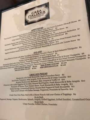 Menu photo 8 Casa Italiana Richmond, VA