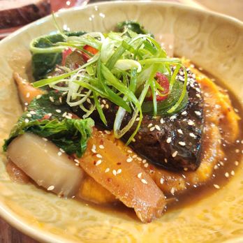 Penny's Wine Shop - beef short rib, sweet potato, sesame, scallion, braised vegetables - Wine Bars Near Me - Richmond, Virginia Penny's Wine Shop - beef short rib, sweet potato, sesame, scallion, braised vegetables - Wine Bars Near Me - Richmond, Virginia