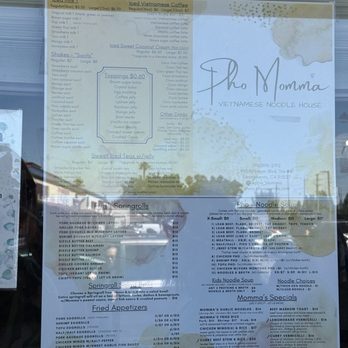 Pho Momma - menu - Noodles Near Me - Sacramento, California Pho Momma - menu - Noodles Near Me - Sacramento, California