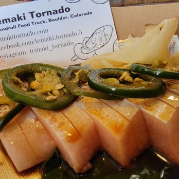 Temaki Tornado - Yellowtail Sashimi with Jalapeno.. Awesome! - Food Trucks Near Me
