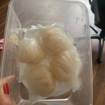 Dragon Beaux - Classic Shrimp Dumpling in takeout packaging - Dim Sum Near Me - San Francisco, California