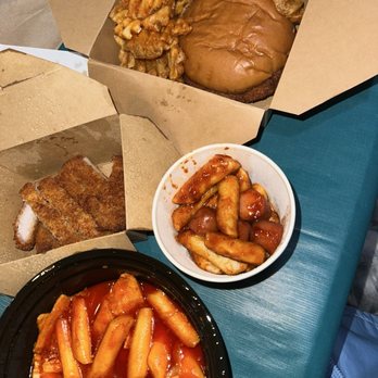 Katsu Bar - Crisscut Katsu Tteokbokki, Original Katsu Sandwich W/ Side, Sausage Rice Cake - Burgers Near Me - Cerritos, California Katsu Bar - Crisscut Katsu Tteokbokki, Original Katsu Sandwich W/ Side, Sausage Rice Cake - Burgers Near Me - Cerritos, California