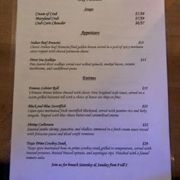 Chef's Choice Menu