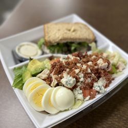 Saladworks - Half Cranberry 'N Pecan Chicken Salad Sandwich &  Half Avocado Cobb Salad