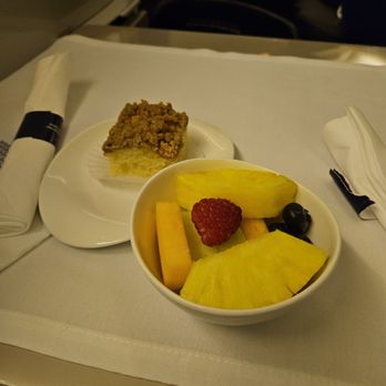 LOT Polish Airlines - First meal dessert - Airlines Near Me - Jamaica, New York LOT Polish Airlines - First meal dessert - Airlines Near Me - Jamaica, New York