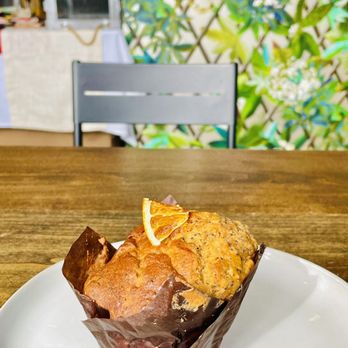 Forest & Flour - a muffin on a plate - Bakeries Near Me - Fremont, California