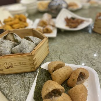 Fusion Delight - Sticky rice, dried pork mochi, egg yolk fried pumpkin and rice roll wrapped in fried donut - all 2/5 - Chinese Near Me - San Leandro, California