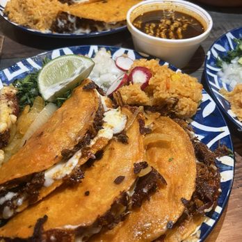 Dona Leti's - 3 Birria Taco Plate - Cocktail Bars Near Me - Houston, Texas