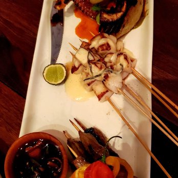 Wayan - Lamb and scallop Satay, and octopus a la plancha - Indonesian Near Me - New York, New York Wayan - Lamb and scallop Satay, and octopus a la plancha - Indonesian Near Me - New York, New York