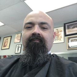 I went for a beard trim. This is when Miguel just started at the mustache.
