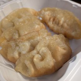 Fried chicken gyoza