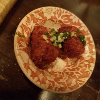 Mud Hen Water - Portuguese bean soup croquettes. It was OK. - Hawaiian Near Me - Honolulu, Hawaii Mud Hen Water - Portuguese bean soup croquettes. It was OK. - Hawaiian Near Me - Honolulu, Hawaii
