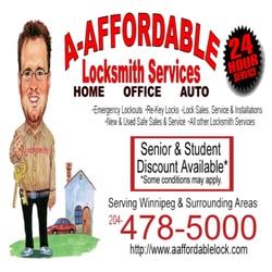 A-Affordable Locksmith Services - A-Affordable Locksmith Services, Serving Winnipeg, Gimli, Winnipeg Beach, Grand Marais, Grand Beach and beyond.