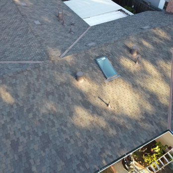 Trio Roofers - A drone image of the skylight and vents. - Roofing Near Me - San Jose, California Trio Roofers - A drone image of the skylight and vents. - Roofing Near Me - San Jose, California