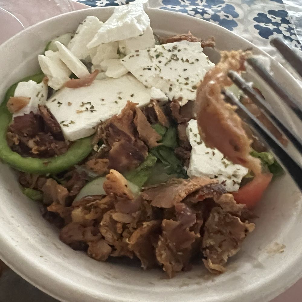 Karv Greek Kouzina - Greek salad with added chicken - Greek Near Me - Windham, New Hampshire Karv Greek Kouzina - Greek salad with added chicken - Greek Near Me - Windham, New Hampshire
