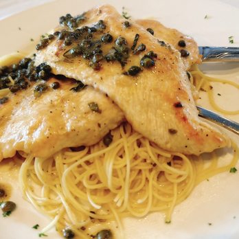 Mezza Luna - Chicken Piccata with Angel Hair - Italian Near Me - The Villages, Florida