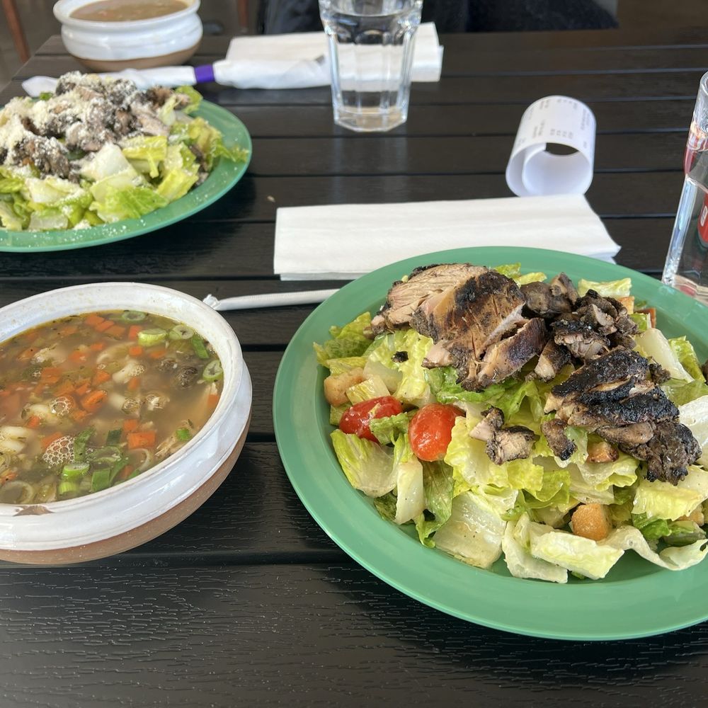 Bratts Hill by Chef Darian - Jamaican jerk chicken noodle and Cesar salad - Caribbean Near Me - Buffalo, New York