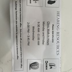 Ear Nose & Throat Center - An hour and 1/2 a day? And all during working hours? Support for hearing devices needs to be included with the purchase of devices.