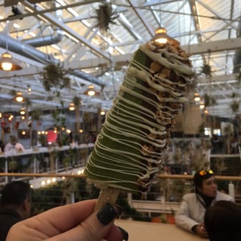 Popbar - Green tea kit Kat! Very yummy. Wish I would have gotten a full dip - Desserts Near Me - Anaheim, California