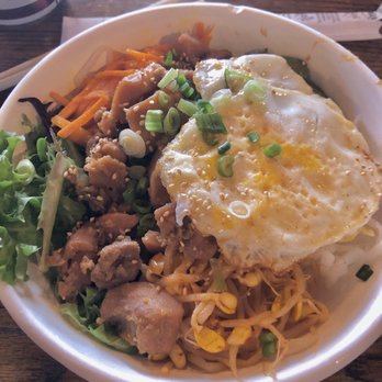 Namu - Bibimbap with chicken. - Korean Near Me - Durham, North Carolina Namu - Bibimbap with chicken. - Korean Near Me - Durham, North Carolina