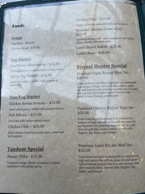 Menu photo 1 Biryani Hunter Laguna Beach, CA Menu photo 1 Biryani Hunter Laguna Beach, CA