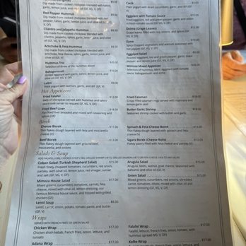 Mimoza Mediterranean Restaurant - Menu - Mediterranean Near Me - San Diego, California