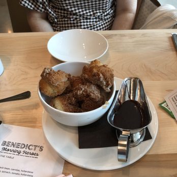 Benedict's - Mini Donuts with Chocolate Sauce - Breakfast & Brunch Near Me - Rochester, Minnesota
