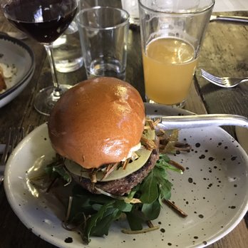 Manuela - Venison Burger + Hazy IPA - New American Near Me - Los Angeles, California Manuela - Venison Burger + Hazy IPA - New American Near Me - Los Angeles, California