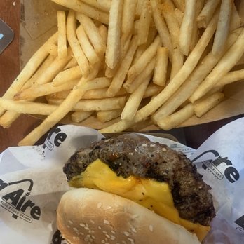 The Bon Aire - Burger and basket of Fries - Burgers Near Me - Austin, Texas The Bon Aire - Burger and basket of Fries - Burgers Near Me - Austin, Texas