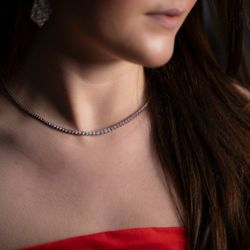 N. Fox Jewelers - Diamond tennis necklace
