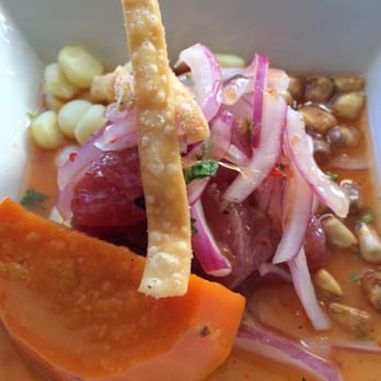 Piqueo's - Ceviche Chino-Peruano: ahi Tuna, crisps, hoisin-rocoto Leche de Tigre - Latin American Near Me - San Francisco, California Piqueo's - Ceviche Chino-Peruano: ahi Tuna, crisps, hoisin-rocoto Leche de Tigre - Latin American Near Me - San Francisco, California