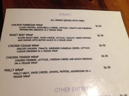 Menu photo 2 The Sandbar Shawano, WI
