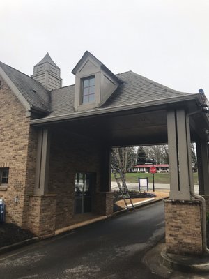 Recently Renovated Roof/Gutter - Quality roofing not only looks great and protects your home and its contents, but it is also meant to stand the test of time. However, what happens when that time runs out and things start to deteriorate? What happens when a terrible storm damages your trusty roof? What can you do about water leaks and stains? Call us today to schedule roofing and/or gutter services today! Recently Renovated Roof/Gutter - Quality roofing not only looks great and protects your home and its contents, but it is also meant to stand the test of time. However, what happens when that time runs out and things start to deteriorate? What happens when a terrible storm damages your trusty roof? What can you do about water leaks and stains? Call us today to schedule roofing and/or gutter services today!