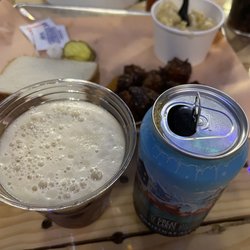Swine BBQ - Christmas Ale with candied pork belly