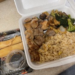 Exotic Sweets - Chicken and Steak Hibachi Combo