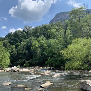 Chimney Rock Brewing - View from patio - Breweries Near Me - Chimney Rock, North Carolina