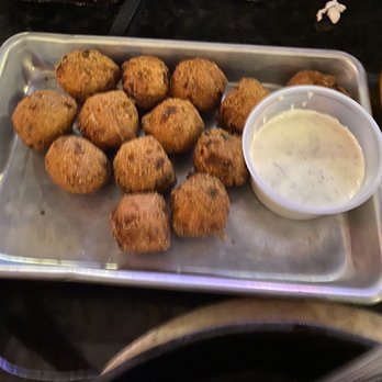Sanford's Grub & Pub - Side of Jalapeño Hushpuppies - American Near Me - Cheyenne, Wyoming Sanford's Grub & Pub - Side of Jalapeño Hushpuppies - American Near Me - Cheyenne, Wyoming