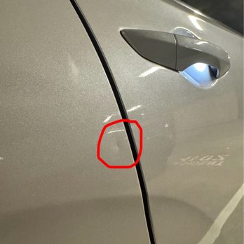 California Dent Co. Paintless Dent Removal - Before - Mobile Dent Repair Near Me - Tustin, California