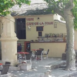 Café de la Tour - Café de la Tour en extérieur sous les platanes