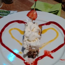 Pizzería La Plaza - Tarta de queso con fondo de Oreo