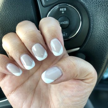 Ken Nails Spa - Triangle French tip (Perfect match, mi amour #110). Thank you Hannah! - Nail Salons Near Me - Dublin, California Ken Nails Spa - Triangle French tip (Perfect match, mi amour #110). Thank you Hannah! - Nail Salons Near Me - Dublin, California
