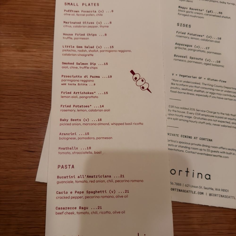 Cortina - Italian Near Me - Seattle, Washington Cortina - Italian Near Me - Seattle, Washington