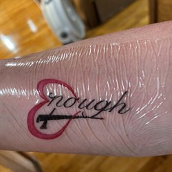 Mad Tatter Studios - My tattoo with the healing wrap.