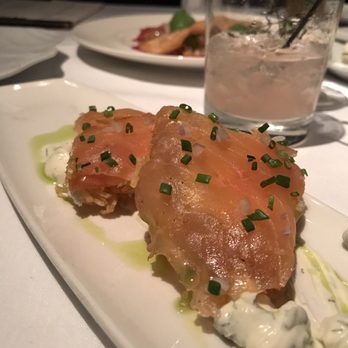 Canoe - Canoe's House Smoked Salmon, Crispy Potato Cake, Vermont Goat's Cheese* - New American Near Me - Atlanta, Georgia