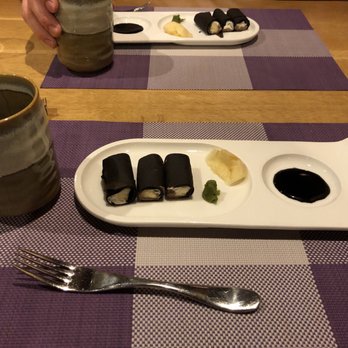 Sushi Taro - Dessert, made to look like sushi, but is in fact sweet (not savory) and it was heavenly. - Sushi Bars Near Me - Washington, DC, District of Columbia