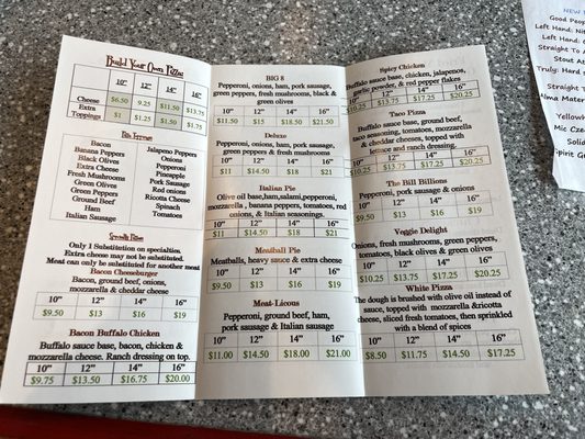 Menu photo 1 Big Ed's Pizza Huntsville, AL Menu photo 1 Big Ed's Pizza Huntsville, AL