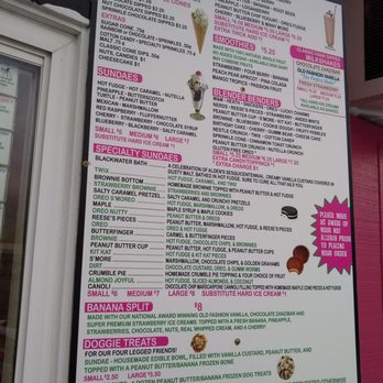 The Pink Cow - Menu. - Ice Cream & Frozen Yogurt Near Me - Alden, New York The Pink Cow - Menu. - Ice Cream & Frozen Yogurt Near Me - Alden, New York
