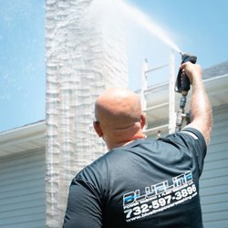 Blueline Powerwashing - You should clean your stucco at least once per year to prevent stains from algae, dirt, dust buildup, air pollution and more.