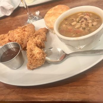 Streets Fine Chicken - Chicken 2 Tenders with black eyed peas - Chicken Shop Near Me - Dallas, Texas Streets Fine Chicken - Chicken 2 Tenders with black eyed peas - Chicken Shop Near Me - Dallas, Texas
